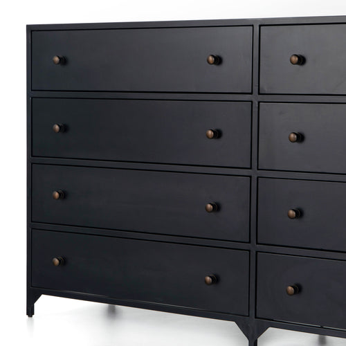 Belmont Black 8 Drawer Metal Dresser | ready to ship!