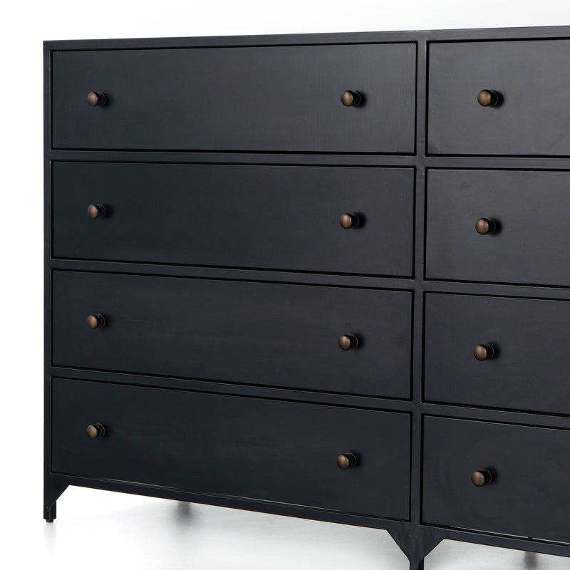 Belmont Black 8 Drawer Metal Dresser | ready to ship!