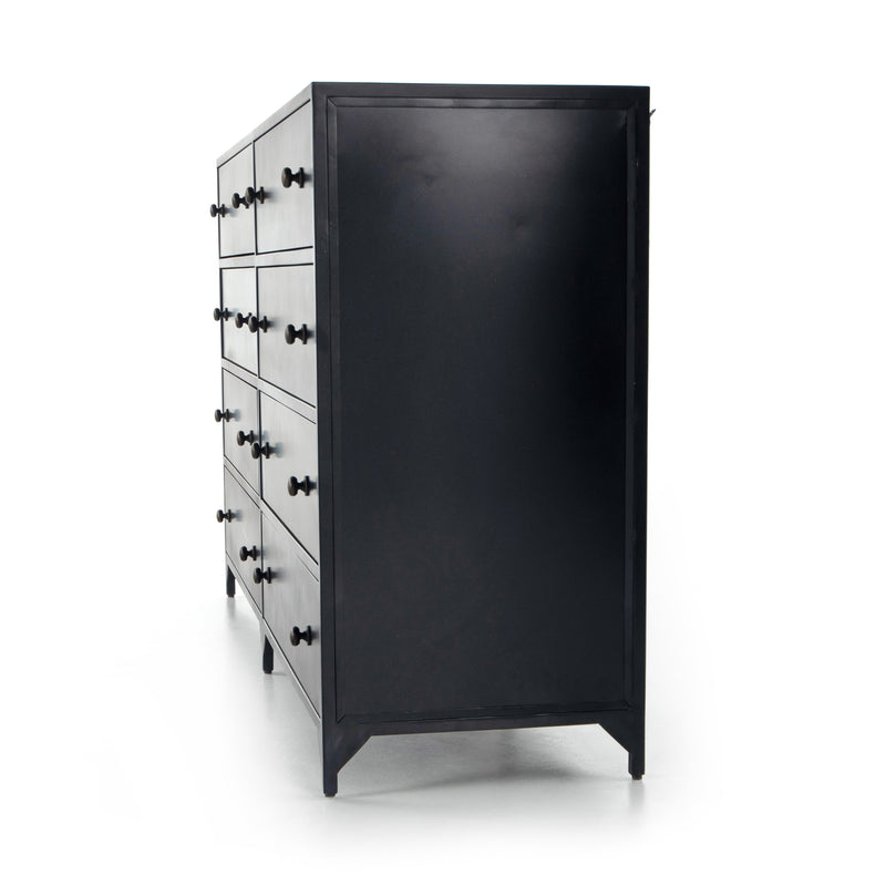 Belmont Black 8 Drawer Metal Dresser | ready to ship!