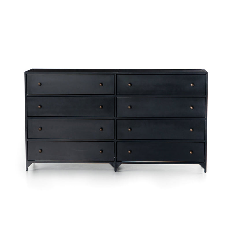 Belmont Black 8 Drawer Metal Dresser | ready to ship!
