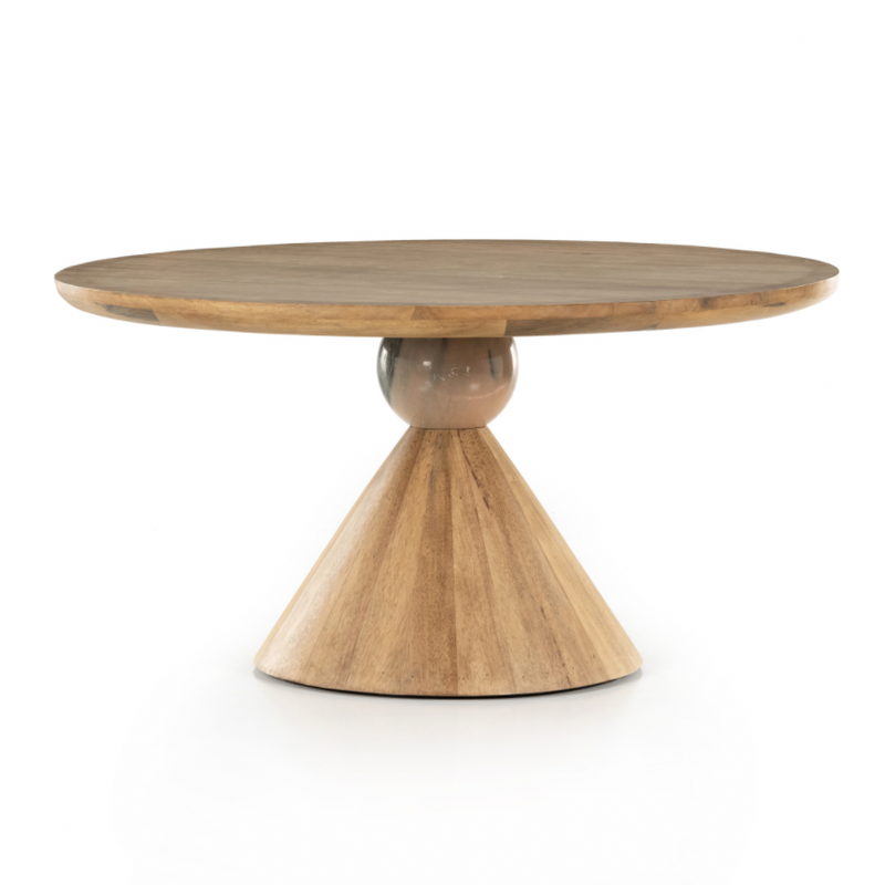 Bibianna Dining Table - Smoked Honey | shipping 5/26/2025