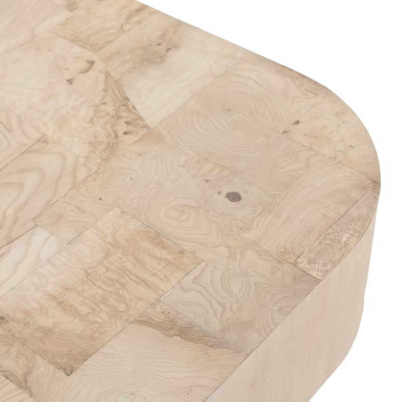 Blanco Coffee Table - Bleached Burl | ready to ship!