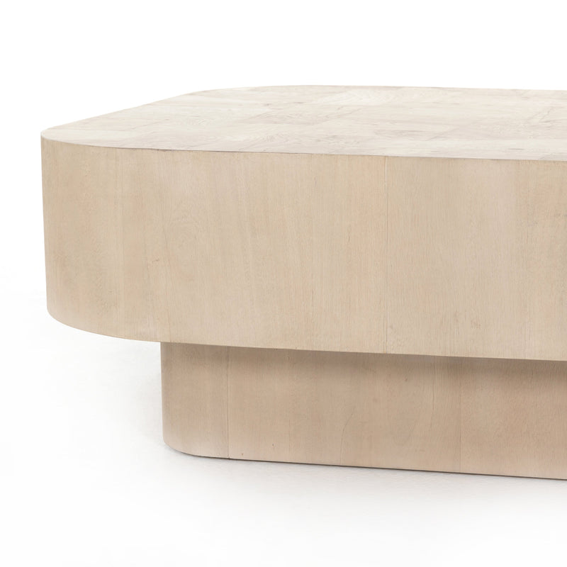 Blanco Coffee Table - Bleached Burl | ready to ship!