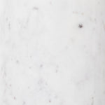 Cronos End Table - Polished White Marble | ready to ship!