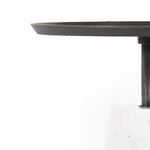 Cronos End Table - Polished White Marble | ready to ship!