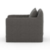 Dade Outdoor Swivel Chair - Charcoal | shipping 5/27/2025