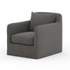 Dade Outdoor Swivel Chair - Charcoal | shipping 5/27/2025