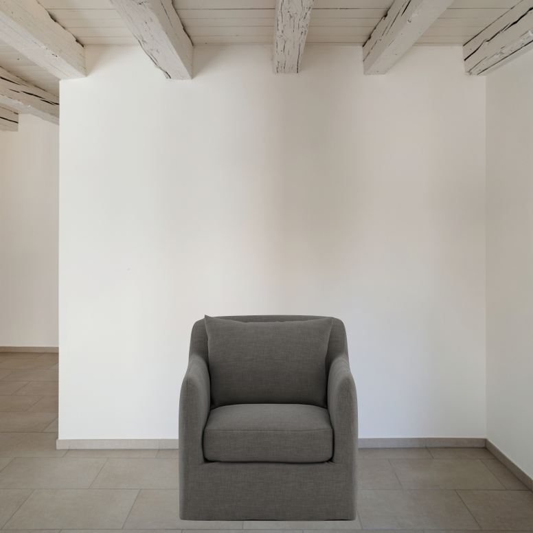 Dade Outdoor Swivel Chair - Charcoal | shipping 5/27/2025