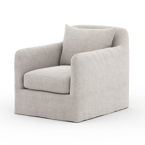 Dade Outdoor Swivel Chair - Stone Grey | shipping 5/27/2025