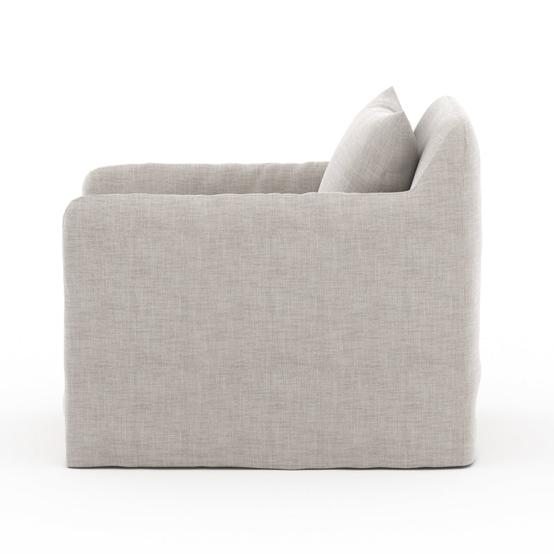 Dade Outdoor Swivel Chair - Stone Grey | shipping 5/27/2025
