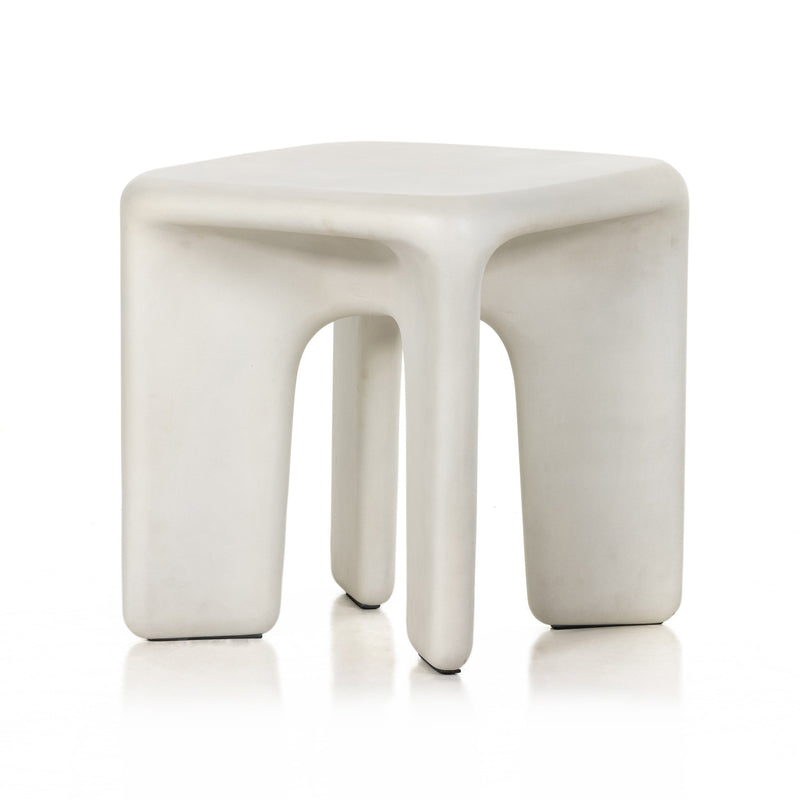 Dante End Table - White Concrete | ready to ship!