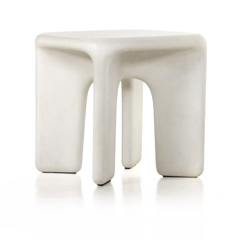 Dante End Table - White Concrete | ready to ship!