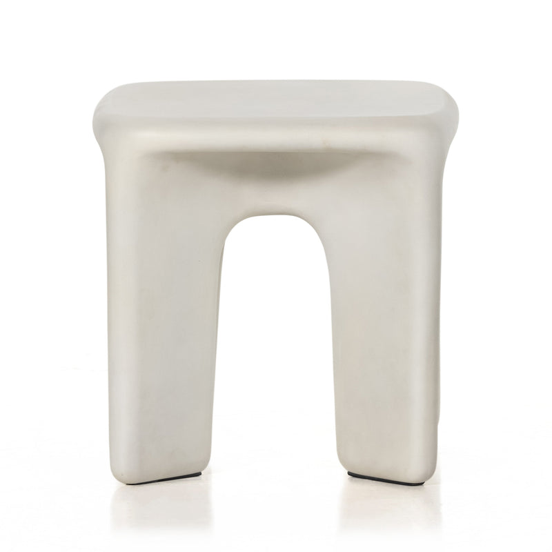 Dante End Table - White Concrete | ready to ship!