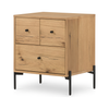Eaton Light Oak Resin Nightstand | ready to ship!