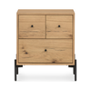 Eaton Light Oak Resin Nightstand | ready to ship!