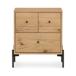 Eaton Light Oak Resin Nightstand | ready to ship!