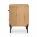Eaton Light Oak Resin Nightstand | ready to ship!