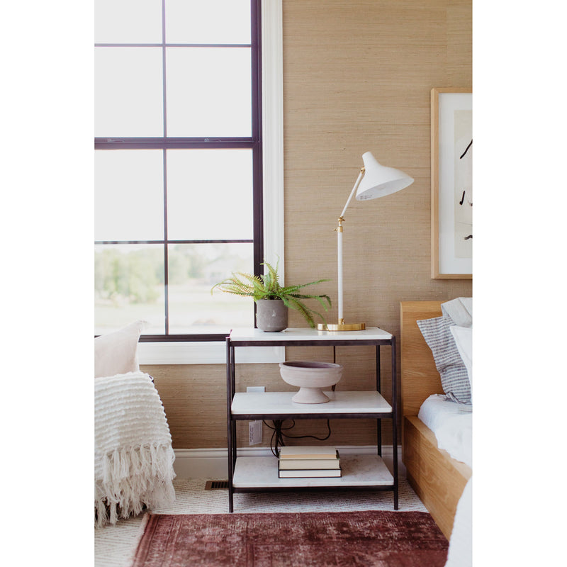 Tatum Nightstand - Hammered Gray | ready to ship!
