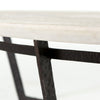 Felix Round Coffee Table - Sandblasted White Marble | ready to ship!