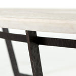 Felix Round Coffee Table - Sandblasted White Marble | ready to ship!
