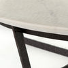Felix Round Coffee Table - Sandblasted White Marble | ready to ship!