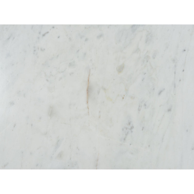 Gage Dining Table - Polished White Marble