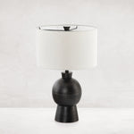 Kelita Textured Black Table Lamp | ready to ship!
