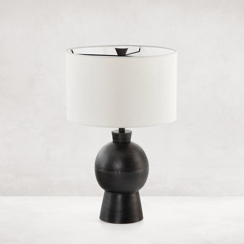 Kelita Textured Black Table Lamp | ready to ship!