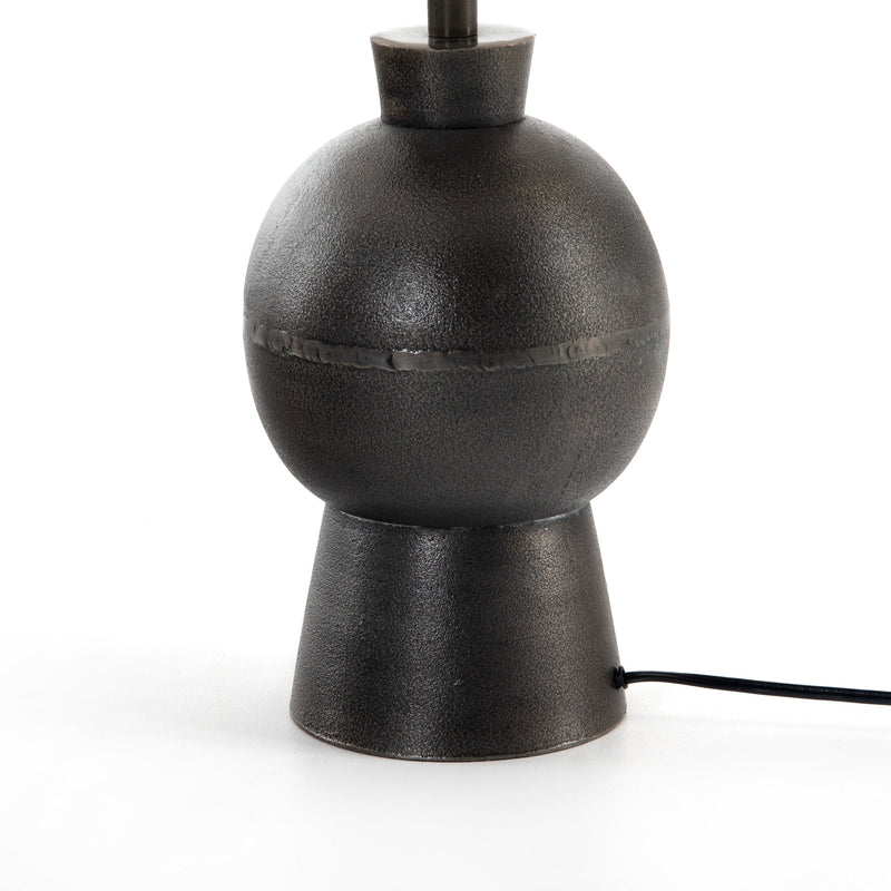 Kelita Textured Black Table Lamp | ready to ship!