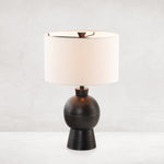 Kelita Textured Black Table Lamp | ready to ship!