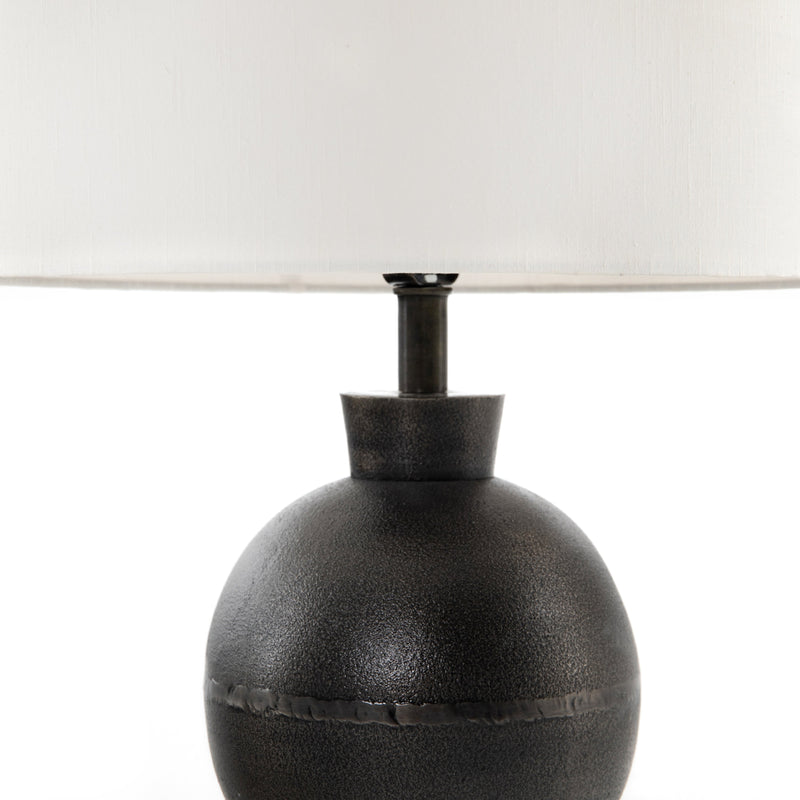 Kelita Textured Black Table Lamp | ready to ship!