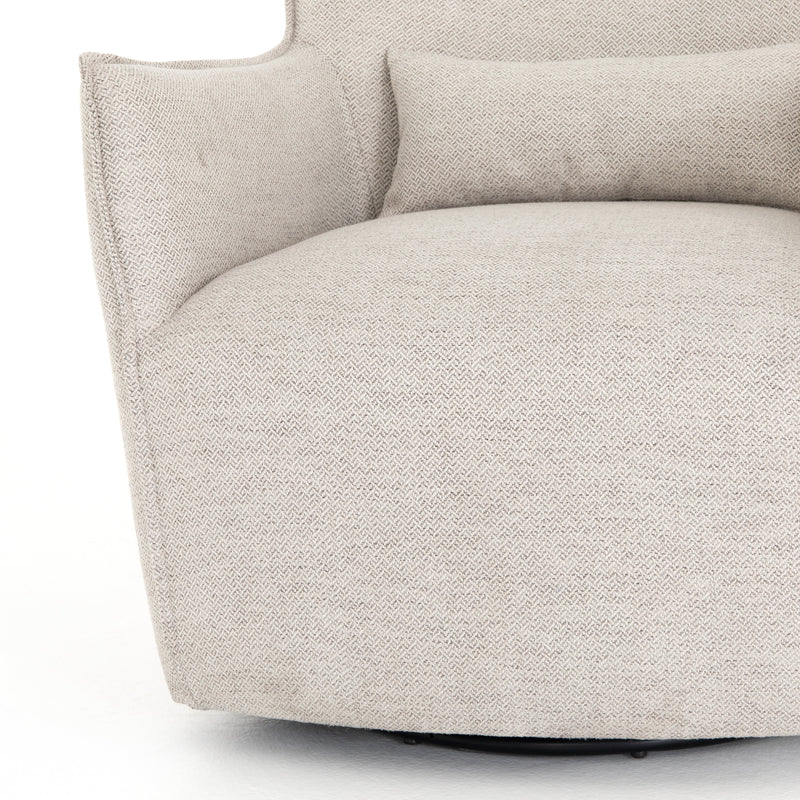 Kimble Swivel Chair- Noble Platinum | ready to ship!