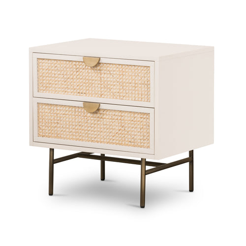Luella Nightstand - Matte Alabaster | ready to ship!