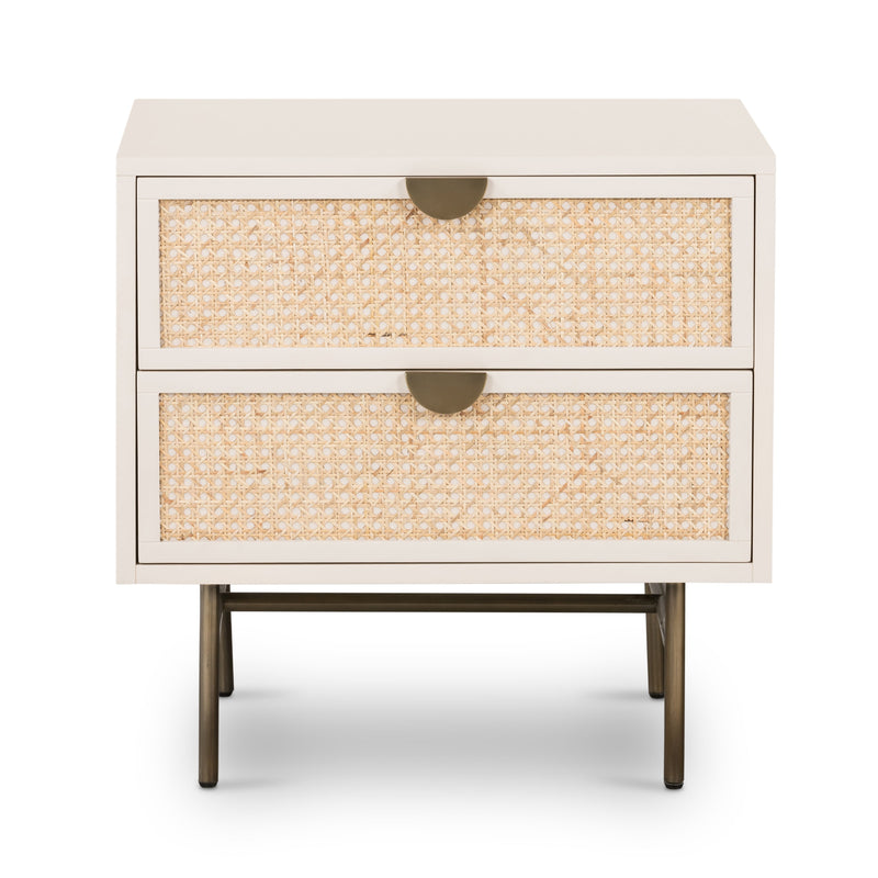 Luella Nightstand - Matte Alabaster | ready to ship!