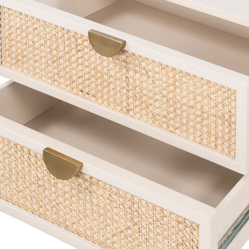 Luella Nightstand - Matte Alabaster | ready to ship!