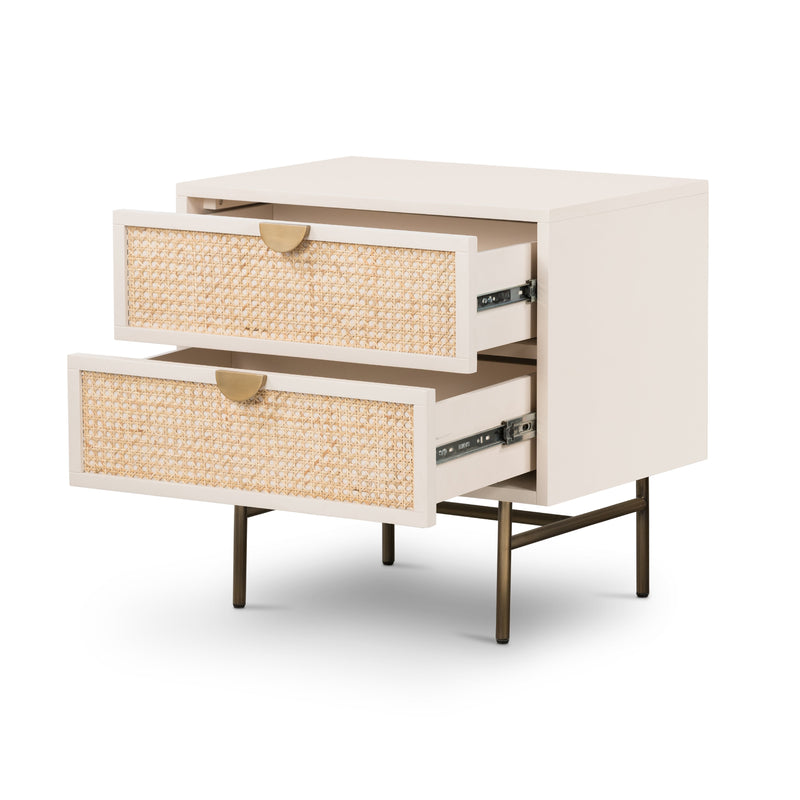 Luella Nightstand - Matte Alabaster | ready to ship!