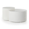 Meza Nesting Coffee Table - Textured White | ready to ship!