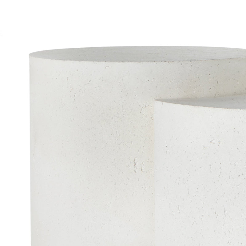 Meza Nesting Coffee Table - Textured White | ready to ship!