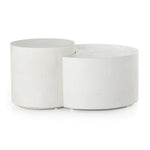 Meza Nesting Coffee Table - Textured White | ready to ship!