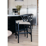 Muestra Counter + Bar Stool - Black Teak