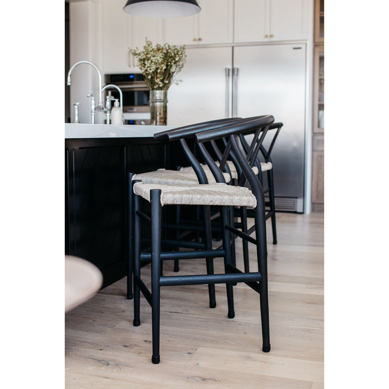 Muestra Counter + Bar Stool - Black Teak