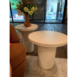 Parra Low End Table - Plaster Molded Concrete | ready to ship!
