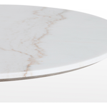 Powell 42" Dining Table - White Marble | ready to ship!