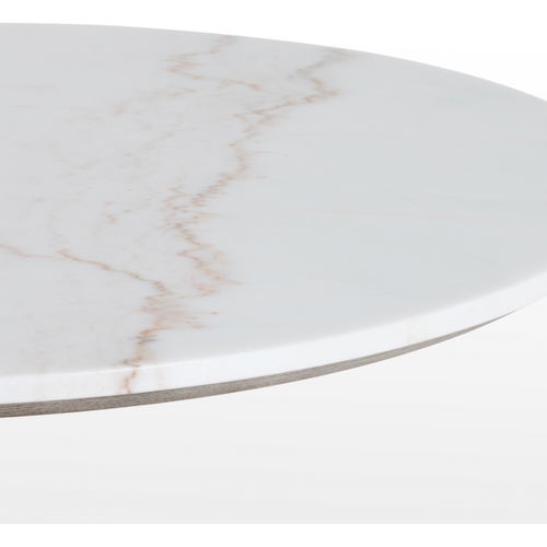 Powell 42" Dining Table - White Marble | ready to ship!