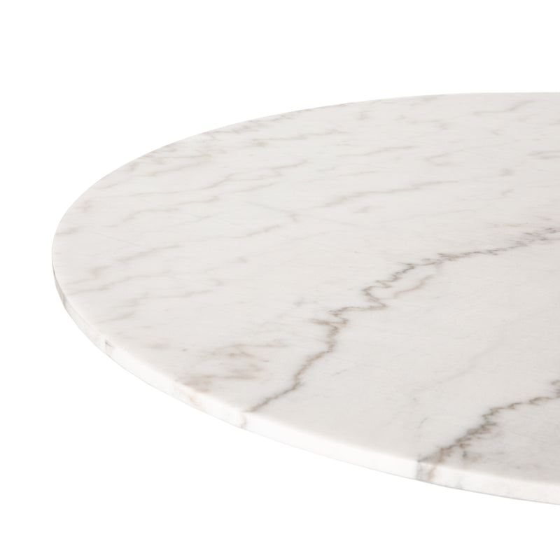 Powell 55" Dining Table - White Marble | ready to ship!