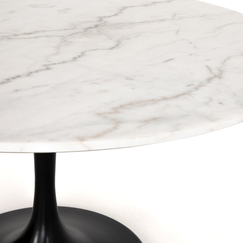Powell 55" Dining Table - White Marble | ready to ship!