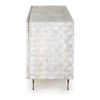 Rio Media Console - Round Cut White Wash | ready to ship!