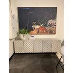 Rio Media Console - Round Cut White Wash | ready to ship!