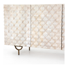 Rio Media Console - Round Cut White Wash | ready to ship!