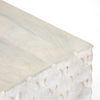 Rio Media Console - Round Cut White Wash | ready to ship!